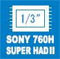 Image sensor 1/3" Sony Super HAD CCD 760H