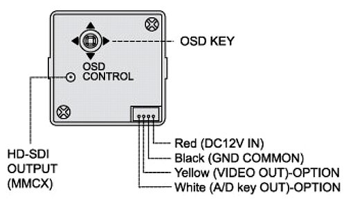 Схема подключения видеокамеры VCQ-F362DM